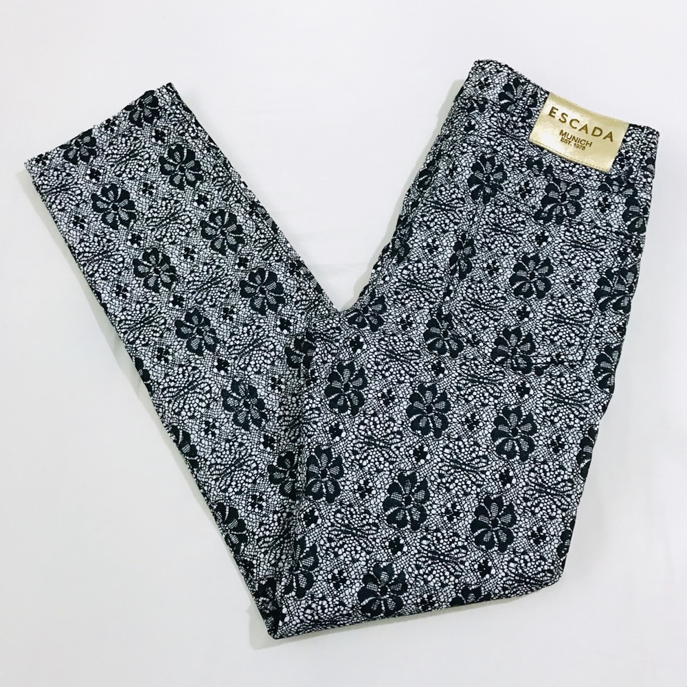 Escada Women’s Floral Knit Pants